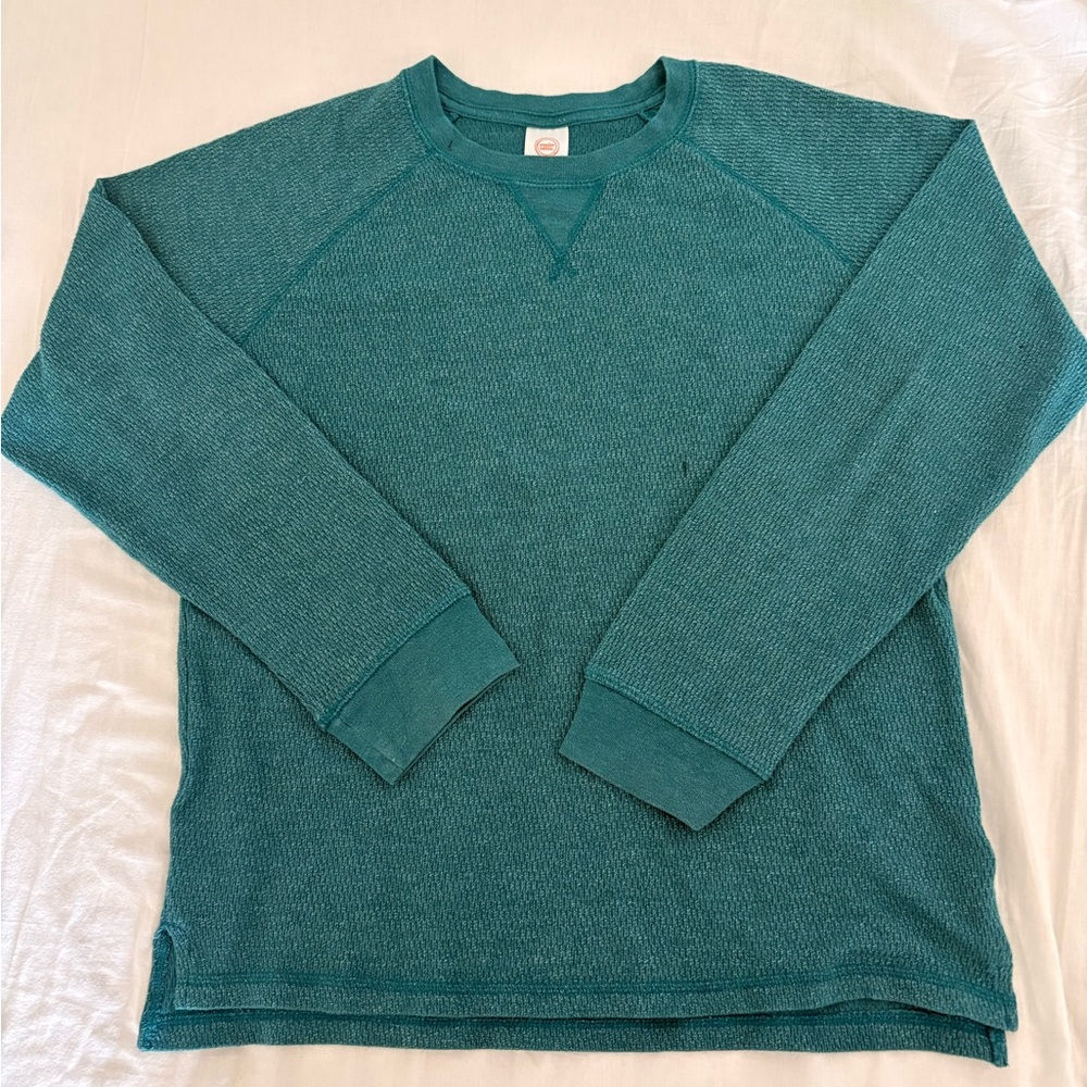 Wonder Nation Men's Teal Crewneck Sweater